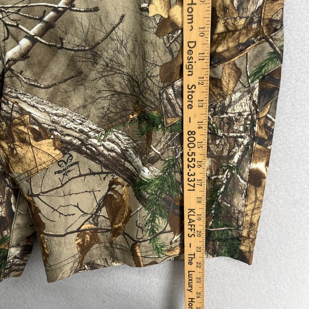 REALTREE Shorts Mens L Camo Xtra 10" Lightweight Ripstop Hunting Hiking Brown - Picture 10 of 12
